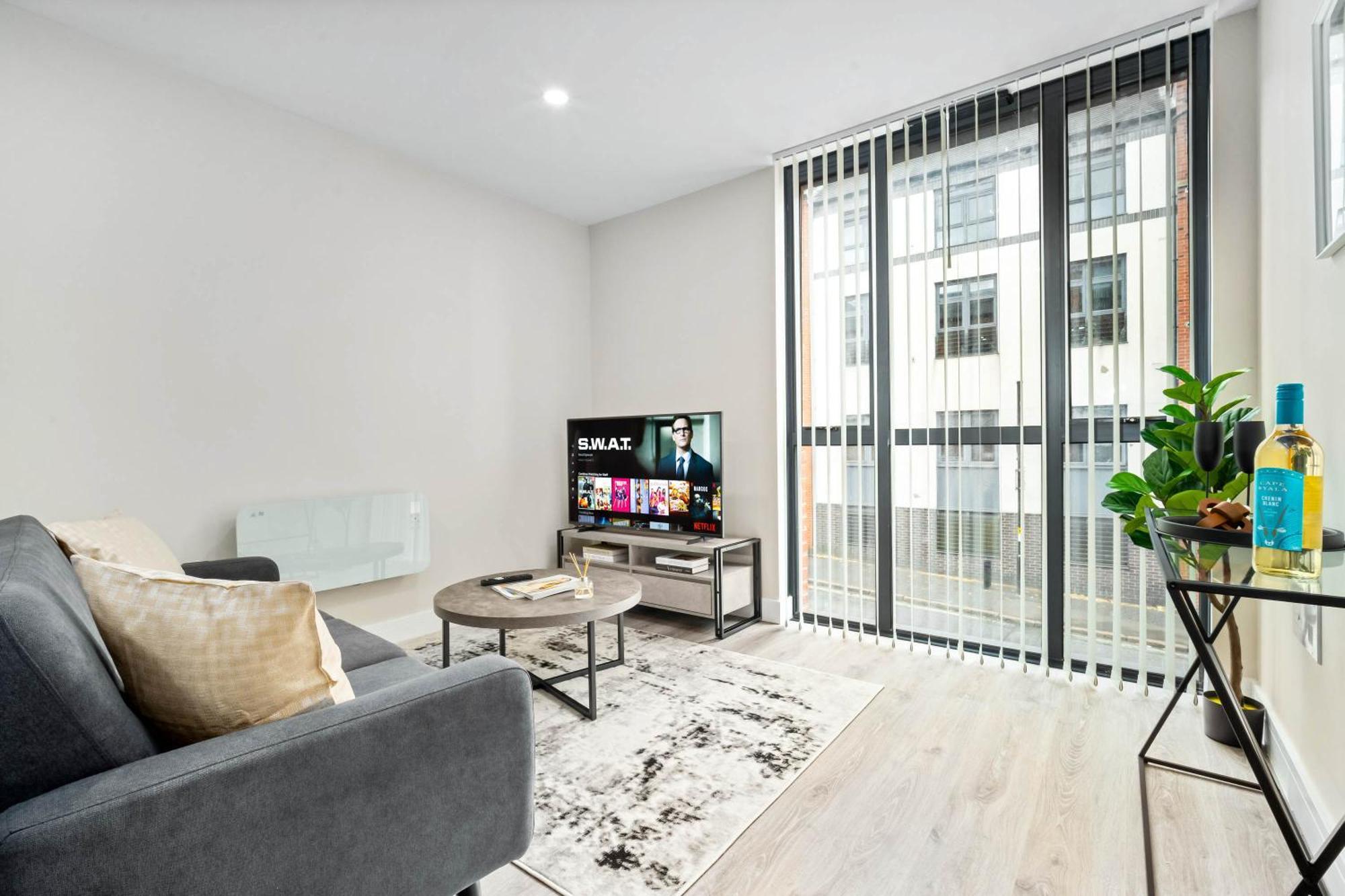 Luxury - Centre - 2 Bedrooms - Smart Tv - Wifi - Jewellery Quarter - Intercom - 4ah Apartment